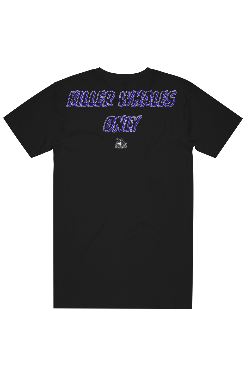 Killer Whales Only Tee Blue logo